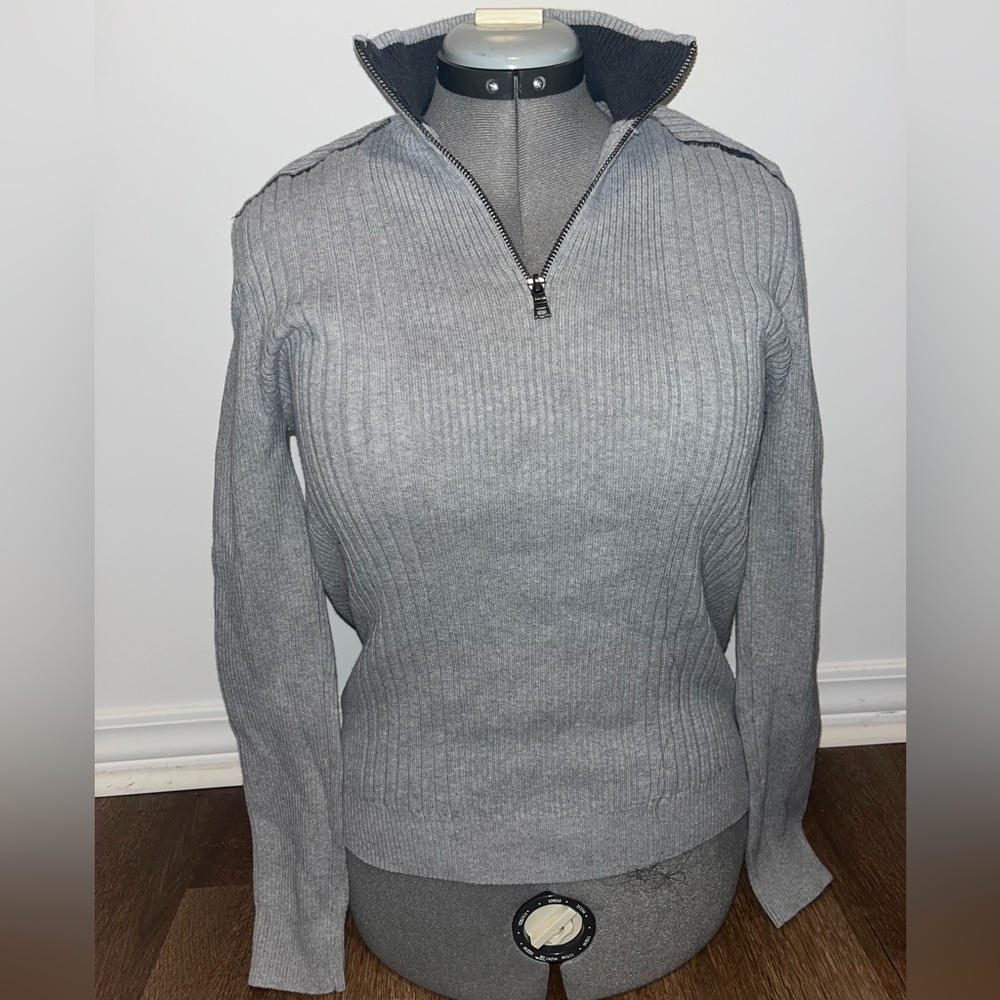 INC International Concepts 1/4-zip sweater - size medium